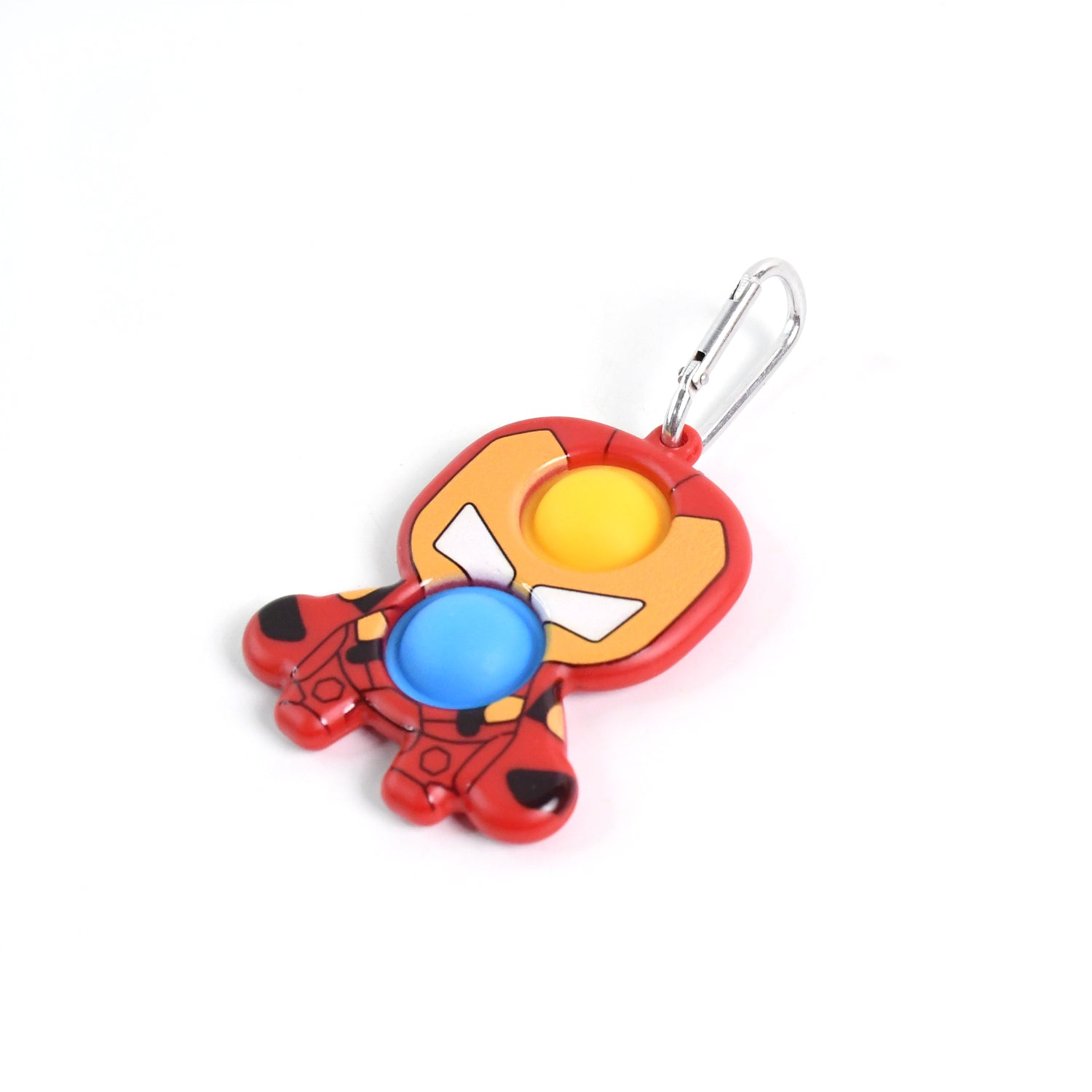 Superhero Themed Iron Man Shape Keychain Pop It Toy (1 Pc) Superhero Themed Iron Man Shape Keychain Pop It Toy (1 Pc)
